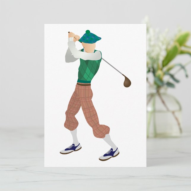 Well Dressed Golfer Invitation (Creator Uploaded)