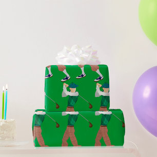 Well Dressed Golfer Wrapping Paper