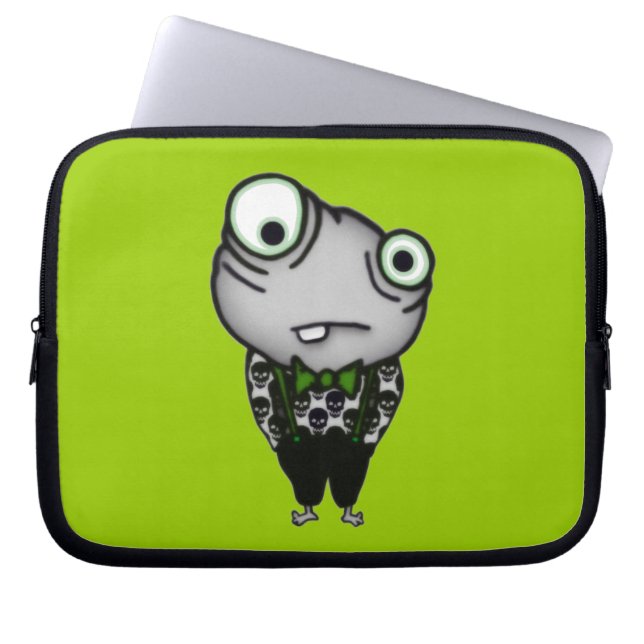Well Dressed Monster Laptop Sleeve (Front)