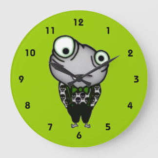 Well Dressed Monster Large Clock