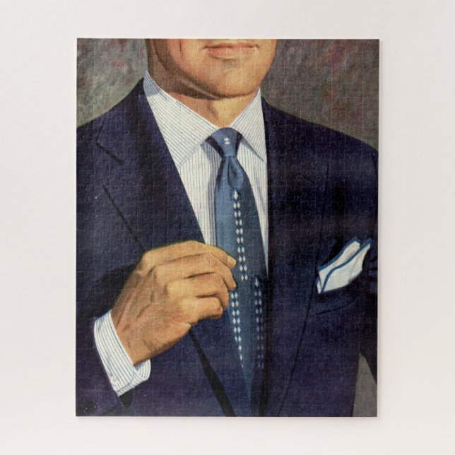 well-dressed mystery man jigsaw puzzle (Vertical)
