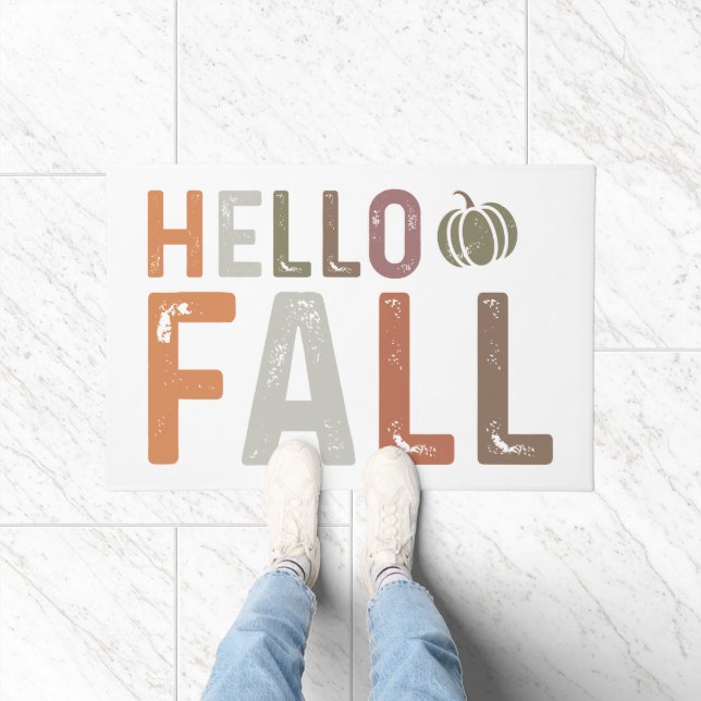 Well Hello Fall Doormat (Indoor)