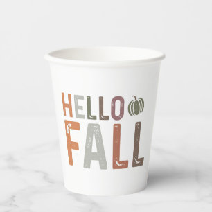 Well Hello Fall Paper Cups