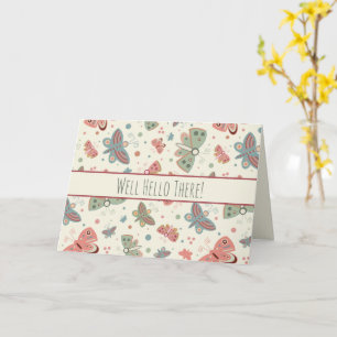 Well Hello There Inspirivity Butterfly Notecard