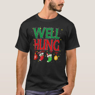 Well Hung Christmas Christmas stocking Men Women T-Shirt