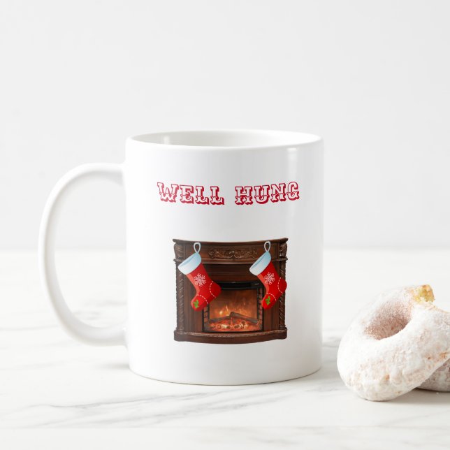 WELL HUNG HOLIDAY MUG (With Donut)