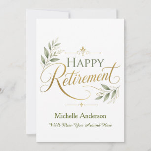 We'll Miss You Around Here Personalised Name Card