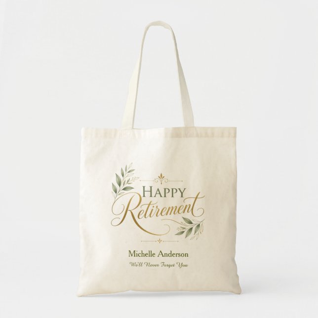 We'll Never Forget You Personalised Name Tote Bag (Front)