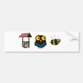 Well, Owl Bee - Bad Puns Bumper Sticker
