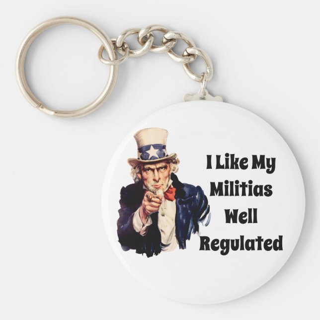 Well Regulated Militia Key Ring (Front)