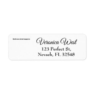 We'll See What Happens President Trump Funny Quote Return Address Label