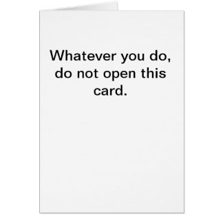 Well that was easy card