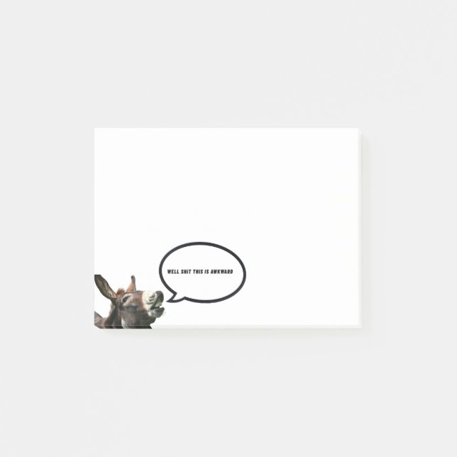 Well this is awkward  post-it notes (Front)