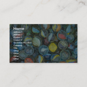 Well-used marbles business card