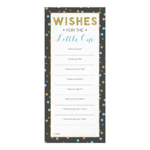 Well Wishes Card, Safari Baby Shower, 25 Pack Rack Card