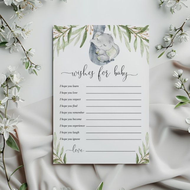 Well wishes for baby gender neutral elephant card (Creator Uploaded)