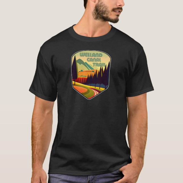 Welland Canal Trail Ontario Canada Colours T-Shirt (Front)