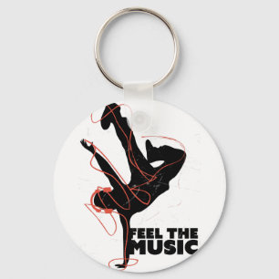 Wellcoda Feel The Music Dance Headphone Key Ring