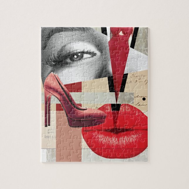 Wellcoda Merilyn Beauty Art Monroe Lip Jigsaw Puzzle (Vertical)