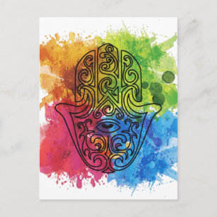 Wellcoda Vibrant Indian Symbol Asian Life Postcard