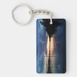 Wellesley Island Bridge Sunset keychain