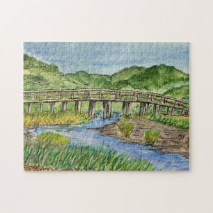 Wellfleet Marsh Uncle Tim's Bridge Jigsaw Puzzle
