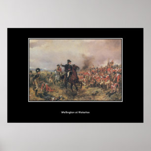 Wellington at Waterloo Vintage Poster