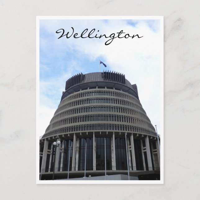 wellington beehive nz postcard (Front)