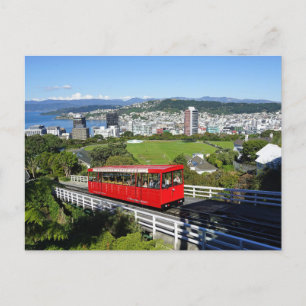 Wellington Cable Car, New Zealand Postcard