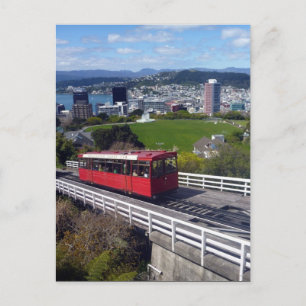 wellington cable car nz postcard