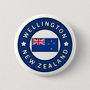 Wellington New Zealand 6 Cm Round Badge