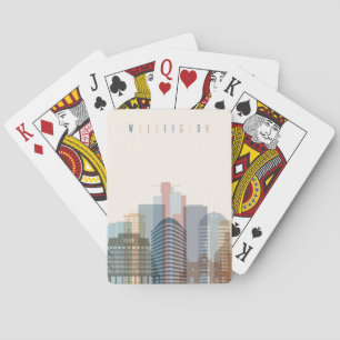 Wellington, New Zealand   City Skyline Playing Cards
