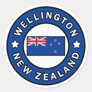 Wellington New Zealand Classic Round Sticker