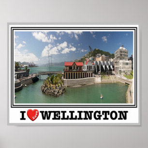 Wellington - New Zealand - I Love - Poster