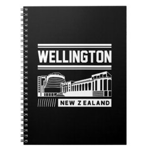 Wellington New Zealand Modern Typography Design Notebook