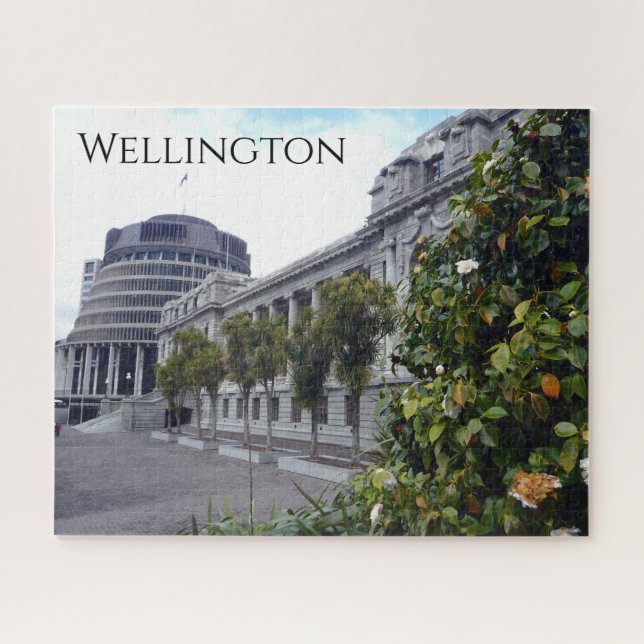 wellington parliament tree jigsaw puzzle (Horizontal)