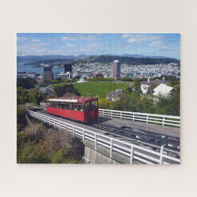 wellington red cable car jigsaw puzzle (Horizontal)