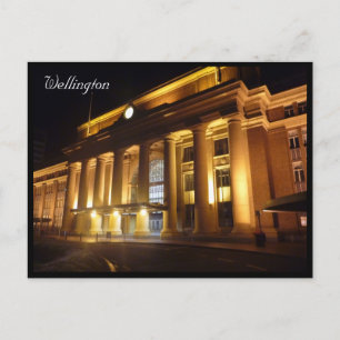 wellington station postcard
