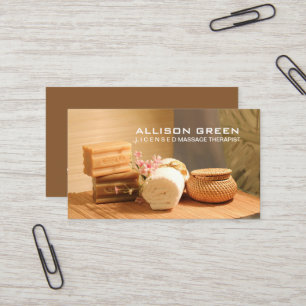 Wellness Aromatherapy SPA Salon Massage therapist Business Card