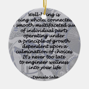 wellness ceramic ornament