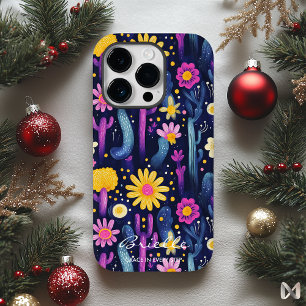 Wellness Desert Blossoms with Cactus and Floral Case-Mate iPhone 14 Pro Case