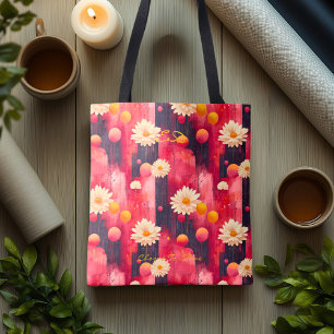 Wellness Inspired Floral Daisy Personalised Tote Bag