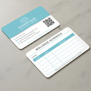 Wellness Modern Minimalist Elegant Appointment Business Card