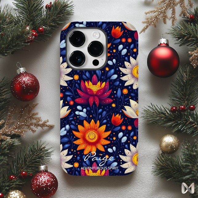Wellness Vibrant Floral Adventure with Bold Hues Case-Mate iPhone Case (Creator Uploaded)