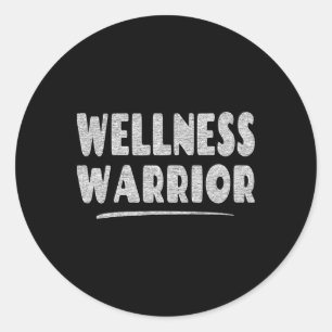Wellness Warrior - Mental Health Advocate Classic Round Sticker