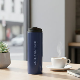 Wellness Waters Thermos - Matte Night Blue  Thermal Tumbler