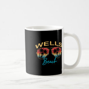 Wells Beach Maine Men Women Souvenir Surfboard Coffee Mug