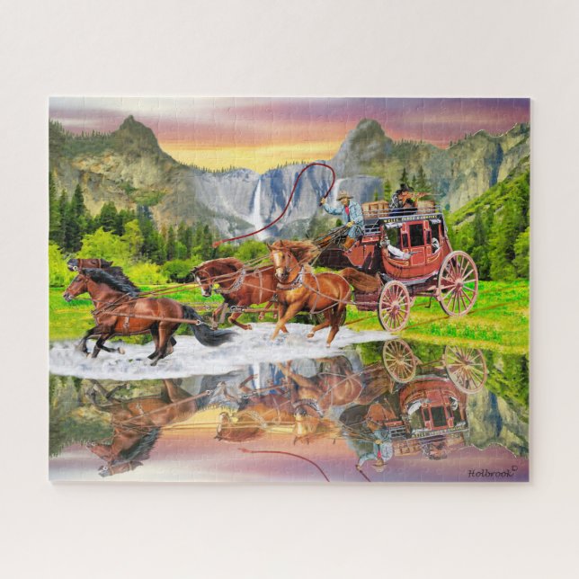  WELLS FARGO STAGECOACH JIGSAW PUZZLE (Horizontal)