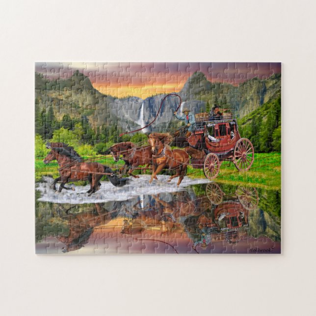 WELLS FARGO STAGECOACH JIGSAW PUZZLE (Horizontal)