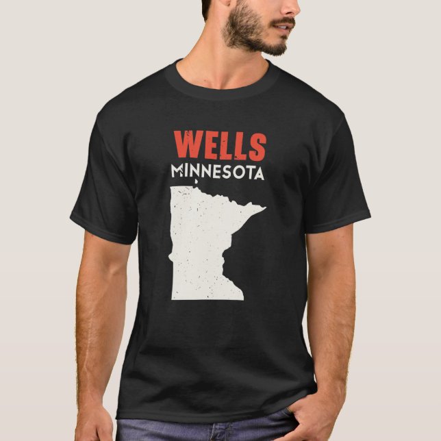 Wells Minnesota USA State America Travel Minnesota T-Shirt (Front)